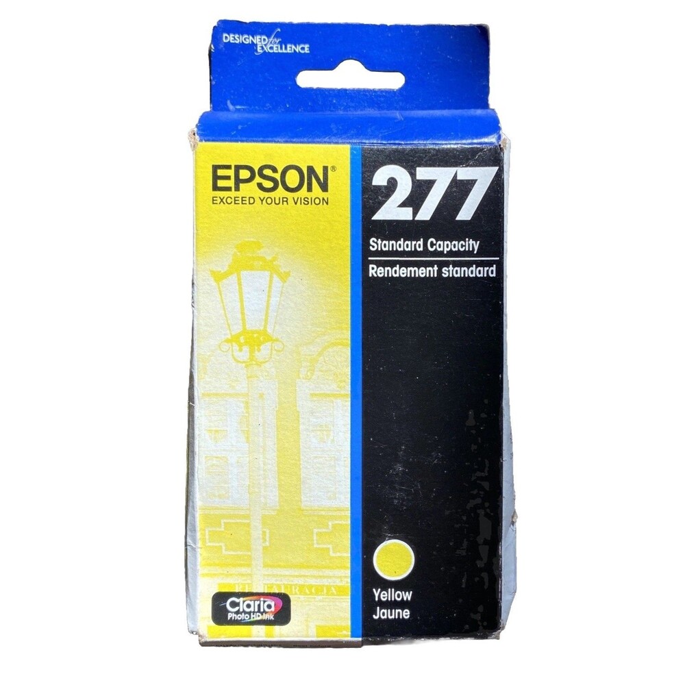 Genuine Epson 277 Yellow Ink T277 XP750 XP850 XP860 XP950 XP960 New